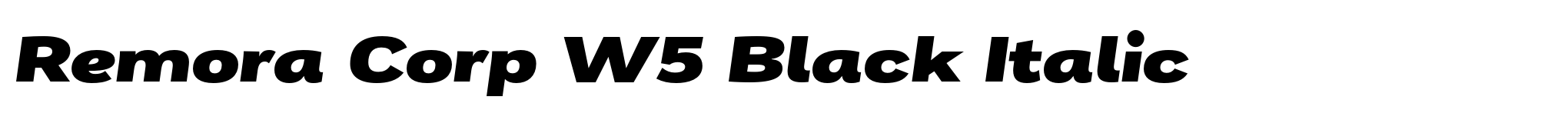 Remora Corp W5 Black Italic image
